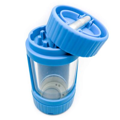 Moledor plástico con pipa tubo, contenedor con luz y lupa Moledor Weed bogota