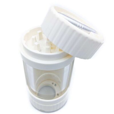 Moledor plástico con pipa tubo, contenedor con luz y lupa trillador weed